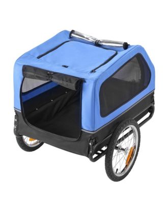 Складной прицеп для перевозки домашних животных RUIE Foldable Pet Bike Trailer 88 lb Capacity 31 in Cabin Quick Connect Coupler