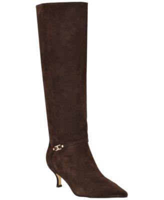 Calvin Klein Women's Serray Tall Suede Pointed Toe Boots