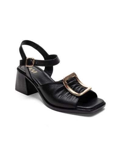 Forever & Always Shoes Женские кожаные босоножки на блочном каблуке Asha
