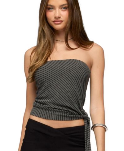 Женский топ Edikted Margotte Striped Strapless