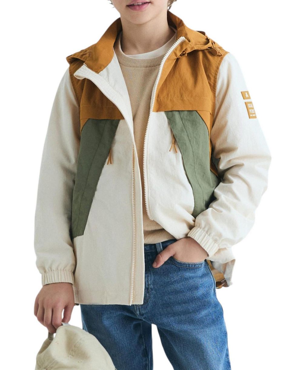 Scalpers Women's Color Block Technical Coat with Hood