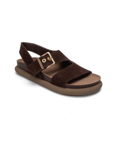 Brown suede