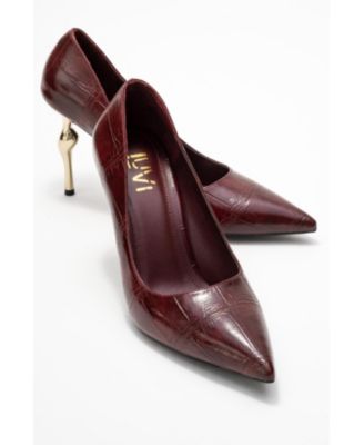 Burgundy printed