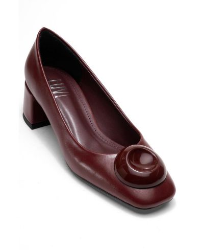 Prologue Shoes Women's Mila Buckle Square Toe Block Heel Pump