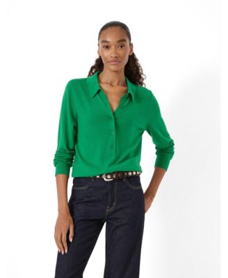 Hush Women's Merino Long Sleeve Polo Top