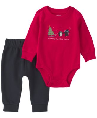 Carter's Baby Boys' Mommy's Holiday Helper Bodysuit and Pants, 2-Piece Set