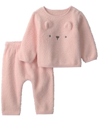 Детский комплект из флисового топа с медвежонком и брюк Carter's для девочек, 2 предмета
