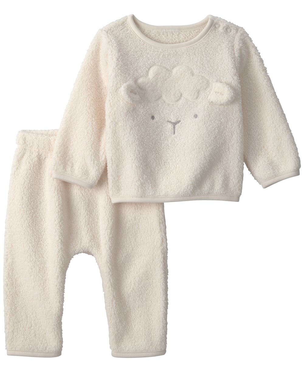 Carter's Baby Boys' or Baby Girls' Lamb Fleece Top and Pants, 2-Piece Set