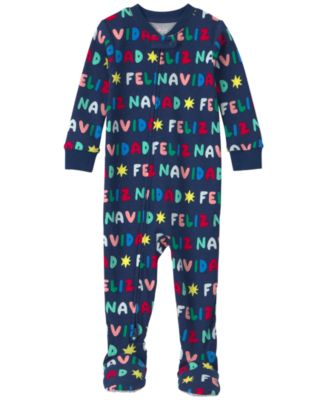 Carter's Baby Boys' and Girls' Feliz Navidad Snug-Fit 2-Way Zip 1-Piece Footed Pajama