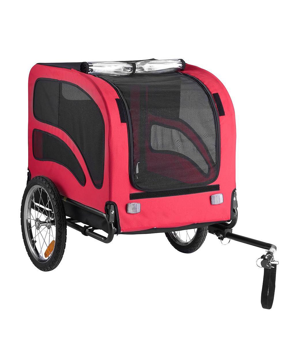 RUIE Foldable Dog Bike Trailer Pet Bicycle Carrier for Small Large Dogs up to 100 lbs