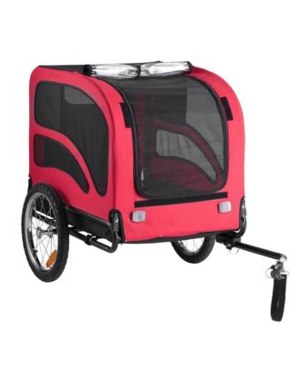 RUIE Foldable Dog Bike Trailer Pet Bicycle Carrier for Small Large Dogs up to 100 lbs