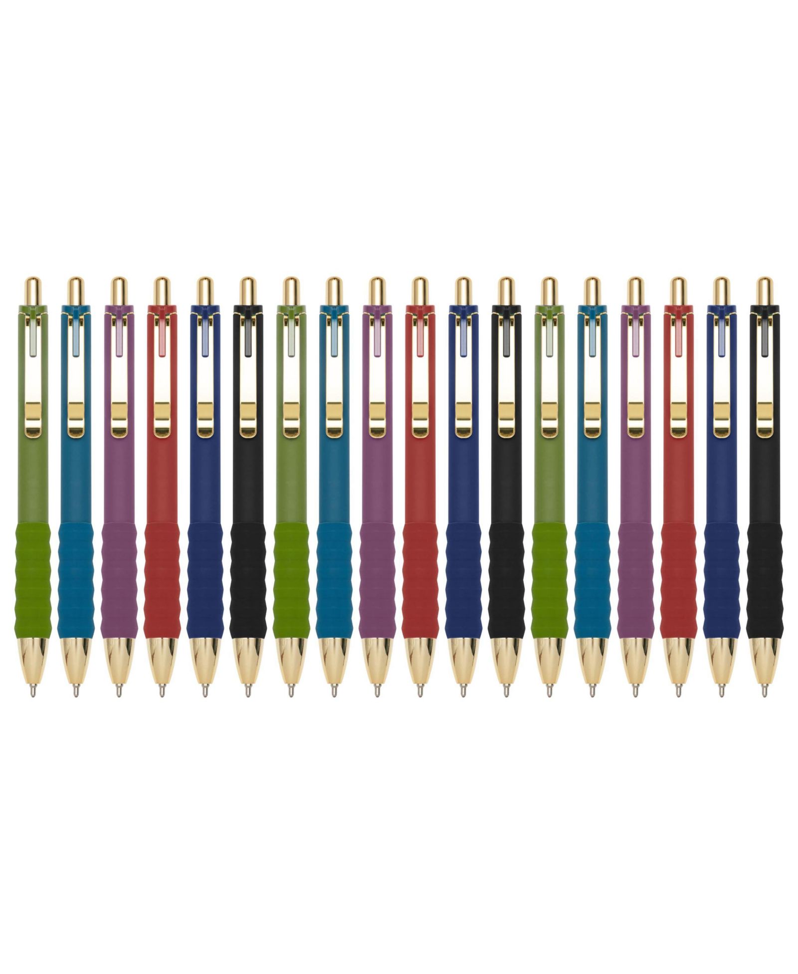 GNUADZ Ballpoint Pen Soft Grip Retractable 1mm