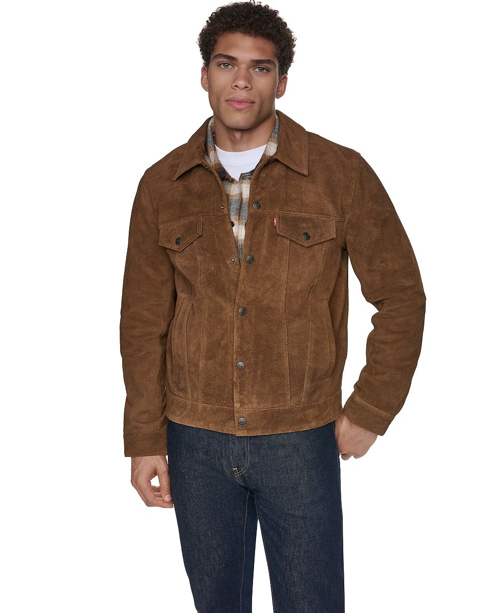Levi's® Men's Classic-Fit Genuine Suede Trucker Jacket