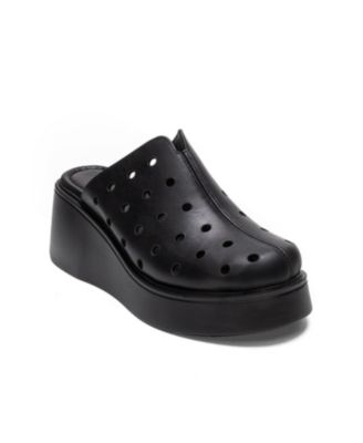 Forever & Always Shoes Women's Nives Leather Wedge Sandal