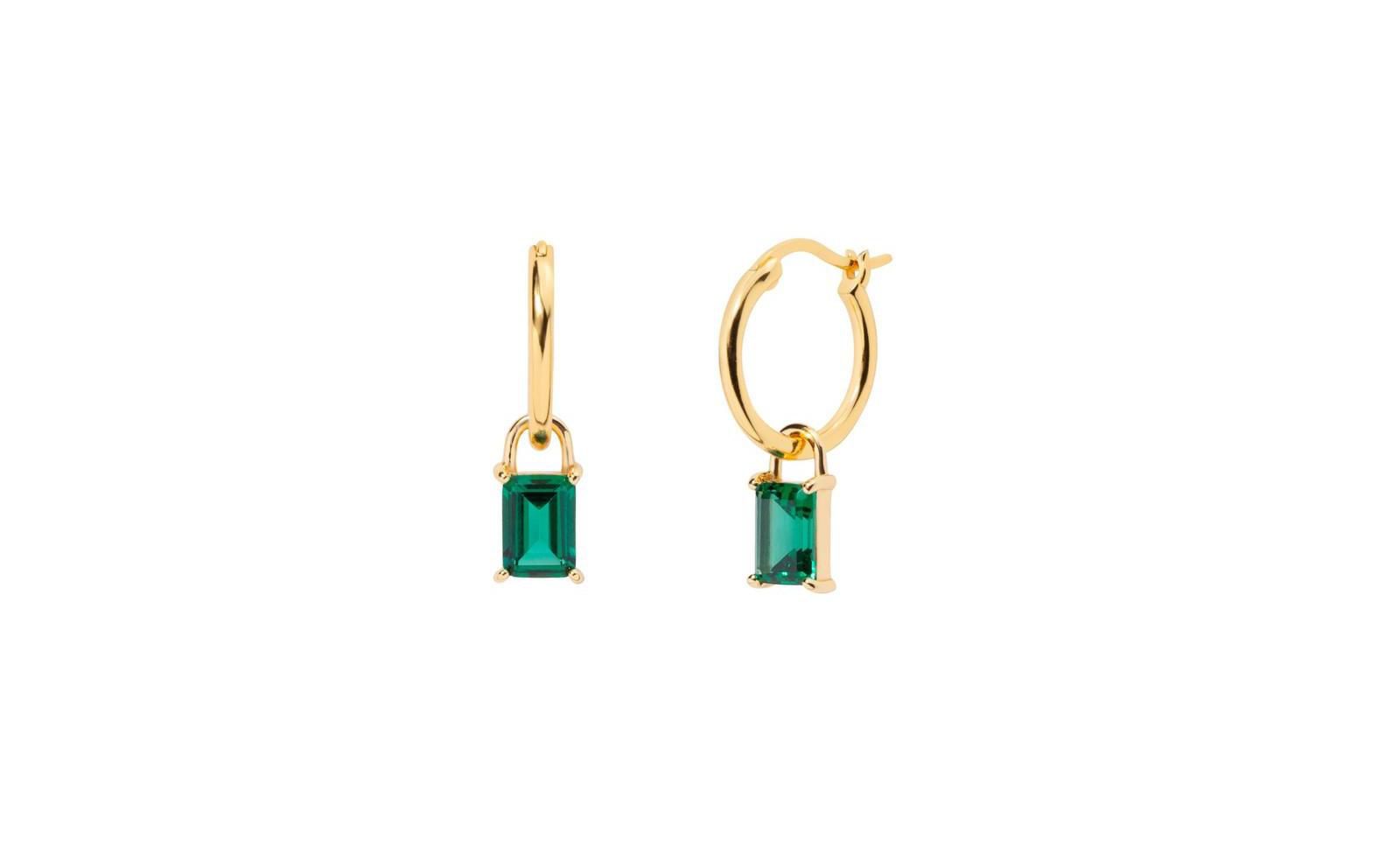 Little Sky Stone Women's Iris Birthstone Hoops Earing