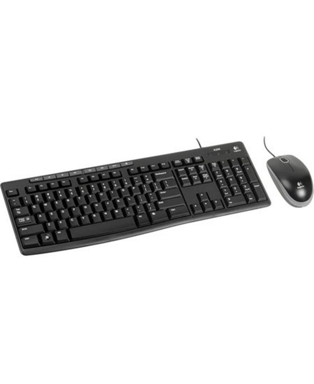 Logitech MK200 Wired 1000 DPI Keyboard and Mouse Combo for Windows and Linux