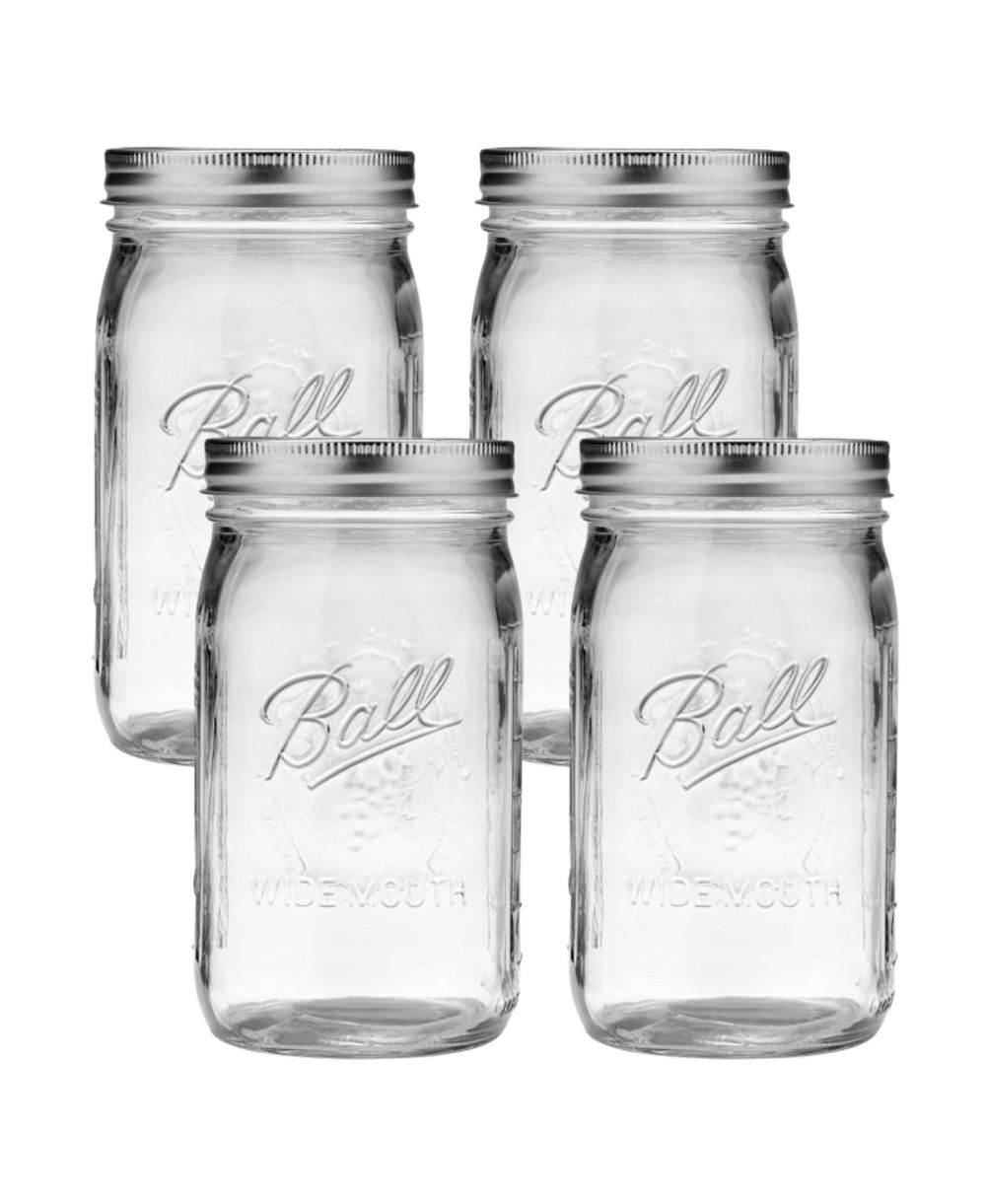 Стеклянные банки Ball Mason, широкое горло, Quart Size (32 oz), 4 шт
