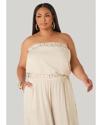 Женский топ Ashley Stewart Plus Size Sage Green Bubble Tube