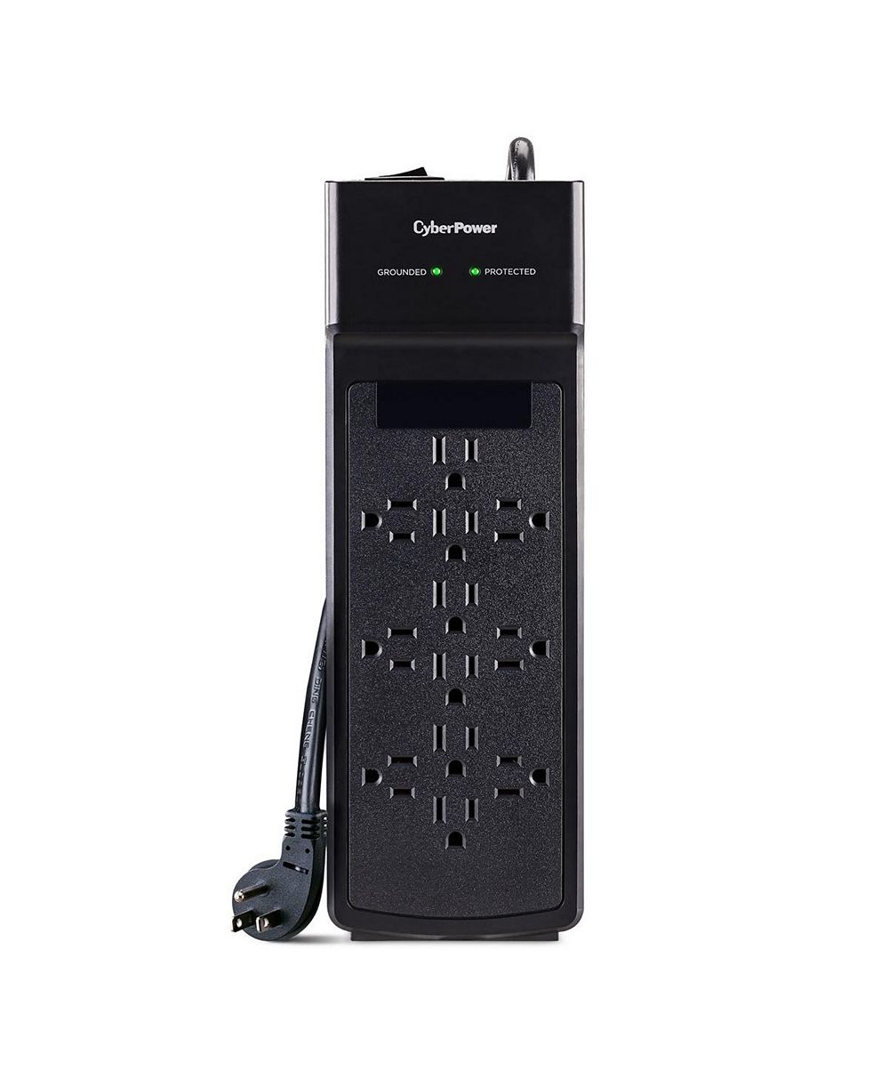 CyberPower CSB1206 3600-Joule 12-Outlet Surge Protector, Compatible with Computers, Laptops, TVs, Routers, Gaming Consoles, Smartphones, and More