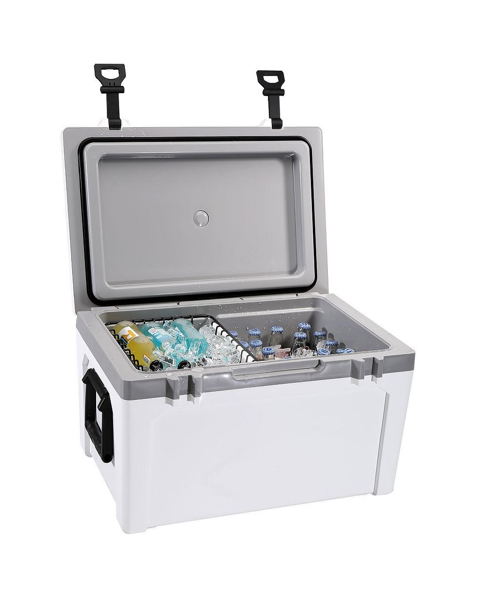 COZITO Insulated Portable Cooler, 52 qt Hard Ice Chest with Heavy Duty Handle, Holds 50 Cans