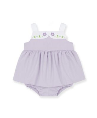 Florence Eiseman Baby Girl Pincord Romper with Flowers