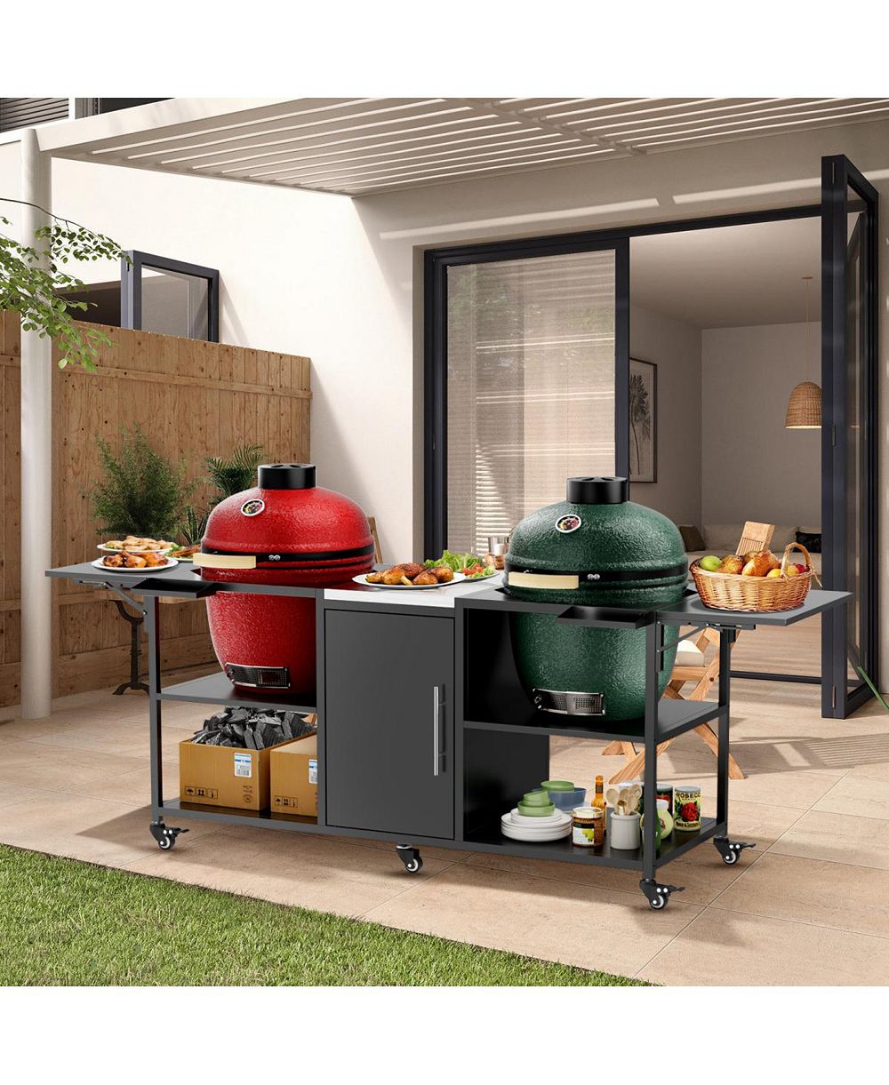 Уличная тележка для гриля Streamdale Furniture для больших грилей Egg или Kamado Joe