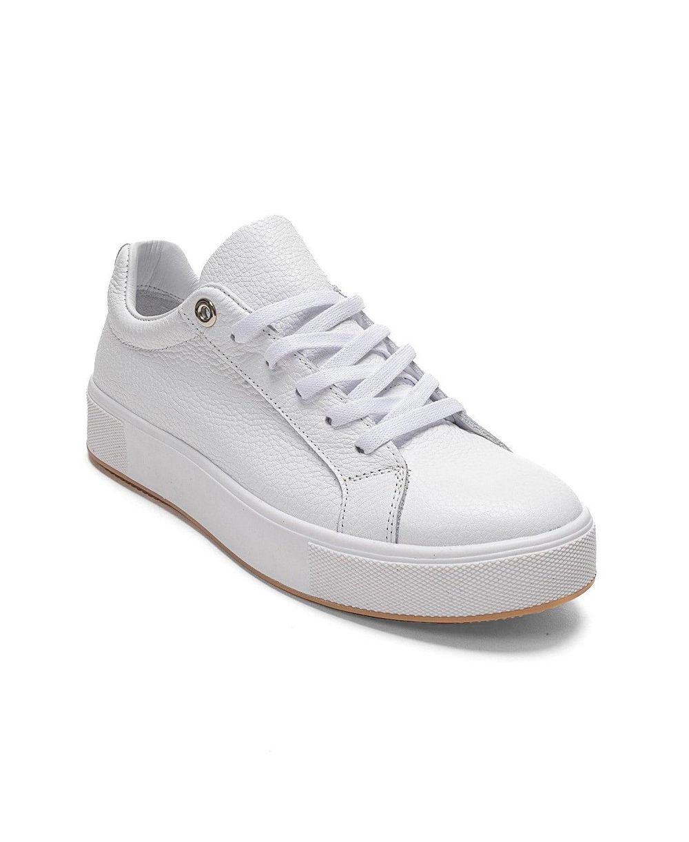 Forever & Always Shoes Women's Pallen Leather Casual Sneaker