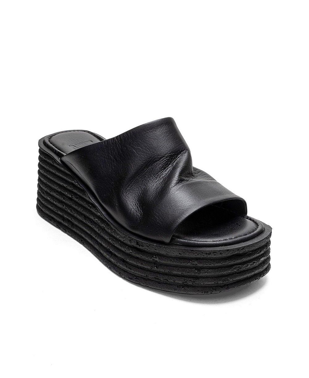 Женские кожаные босоножки на платформе Forever & Always Shoes Marc Wedge Sandal