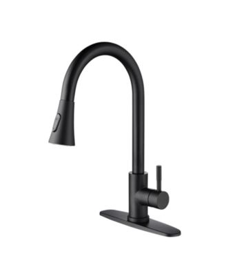 Кухонный смеситель PHYING High Arc Single Handle Stainless Steel Pull down Sprayer Brushed Nickel Finish