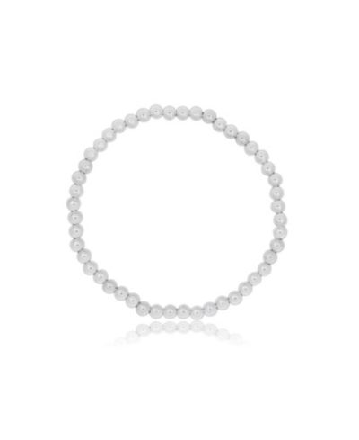 The Lovery Ball Bead Stretch Bracelet Sterling Silver