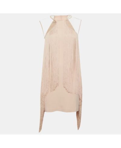 Pre-Owned Stella Mccartney Women's Crepe Fringed Mini Dress