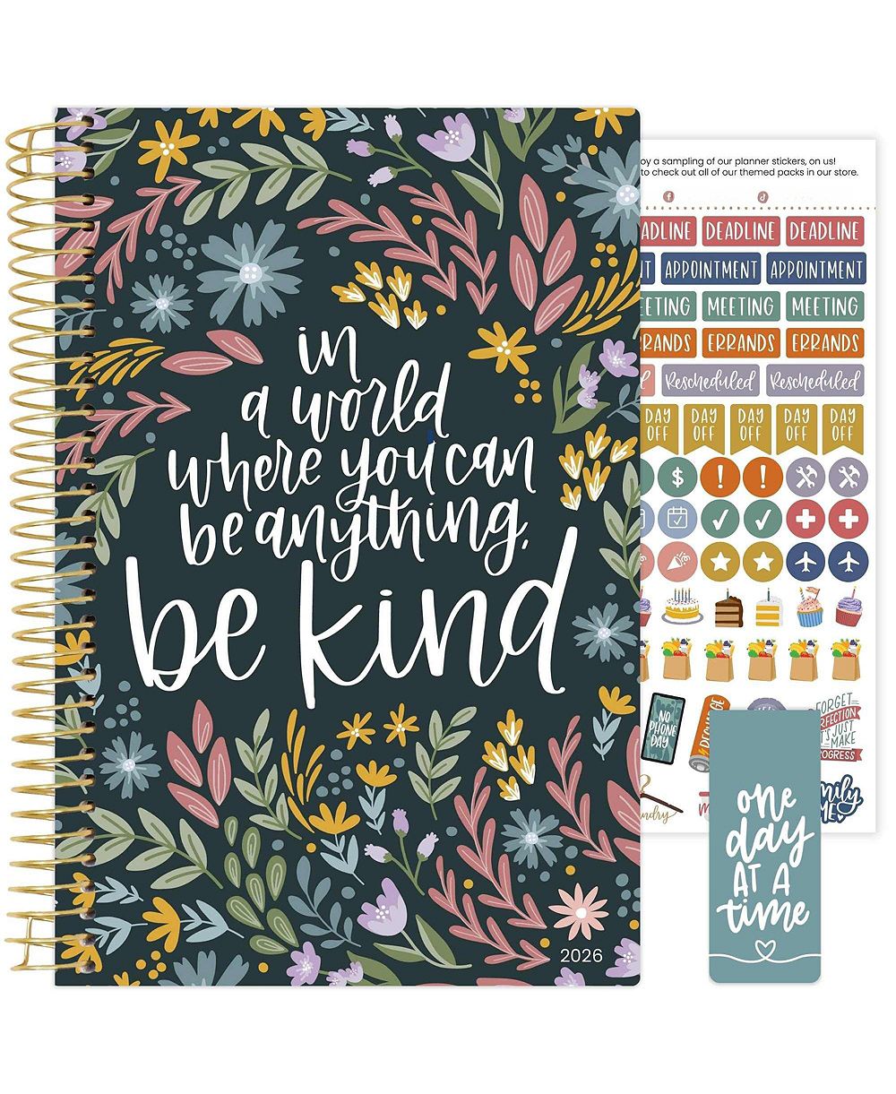 GNUADZ 2026 Planner Weekly Monthly Agenda Stickers Bookmark
