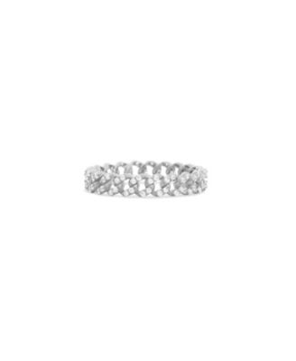 Кольцо The Lovery CZ Curb Link из стерлингового серебра