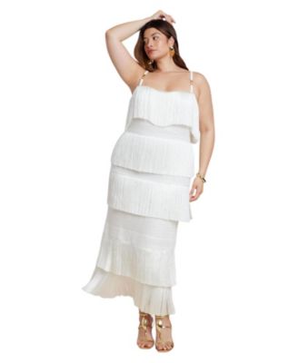 Женское платье макси с бахромой ELOQUII Plus Size