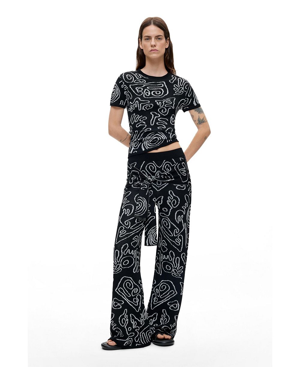 Desigual Women's Jacquard knit trousers