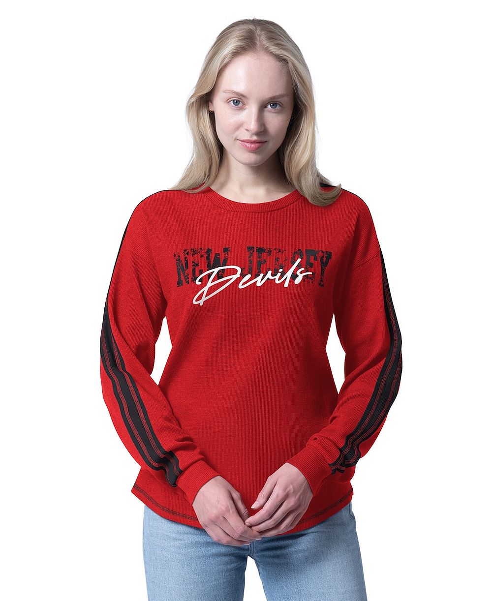 G-III 4Her by Carl Banks Женская термофутболка New Jersey Devils Advantage