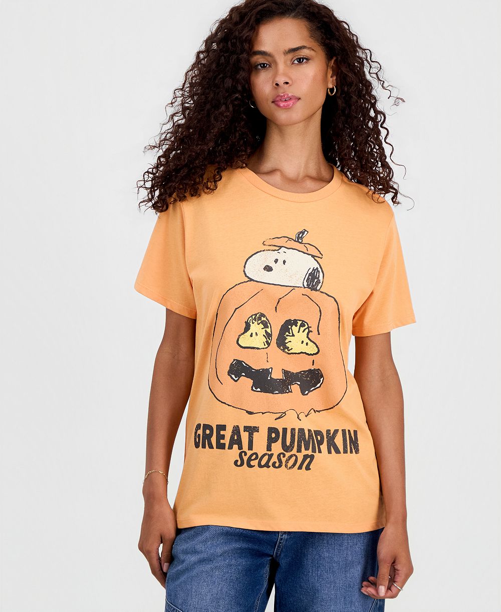 Детская футболка Grayson Threads, The Label Snoopy Pumpkin Graphic-Print