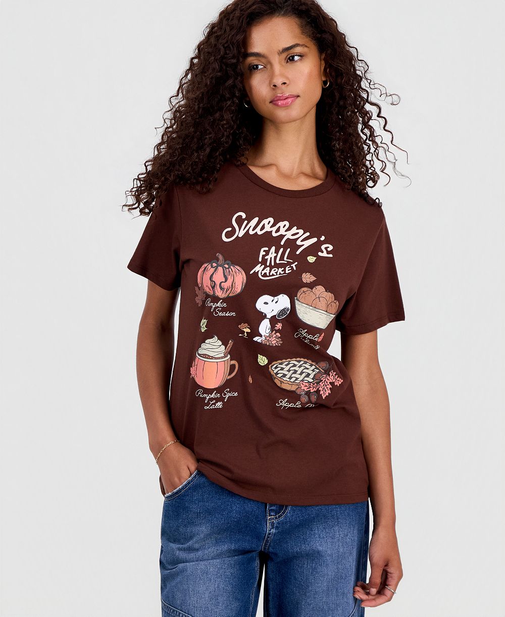 Детская футболка Grayson Threads, The Label с графическим принтом Snoopy Fall Market