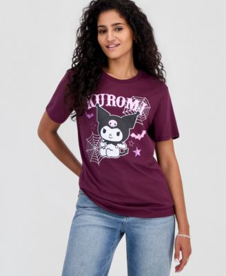 Футболка Grayson Threads, The Label Juniors' Kuromi Spiderweb Graphic-Print