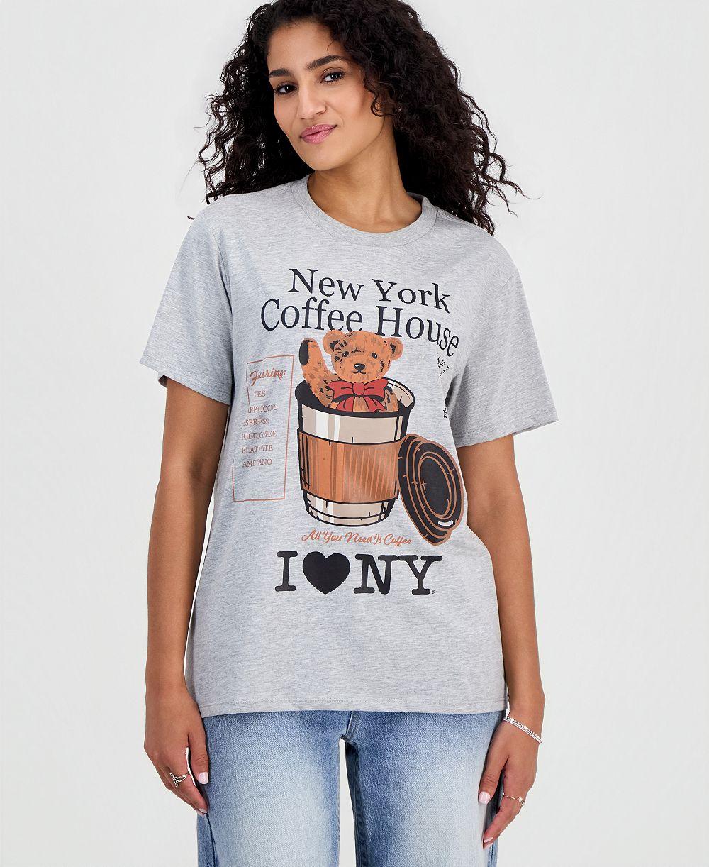 Детская футболка Grayson Threads, The Label с графическим принтом Bear Coffee