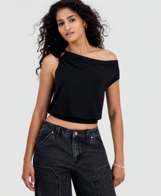 Just Polly Juniors' Asymmetrical Cropped Top