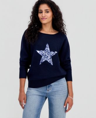 Детский свитер Just Polly Juniors' Sequin Star Slouchy