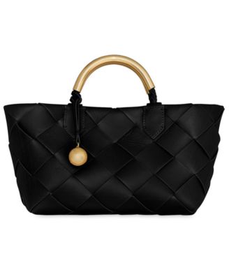 Средняя кожаная сумка-тоут Rebecca Minkoff Frankie Woven