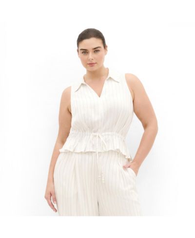 CITY CHIC жилет Women's Eva Stripe Relaxed