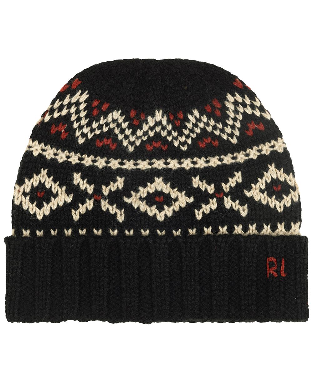 Polo Ralph Lauren Men's Holiday Pattern Beanie Hat
