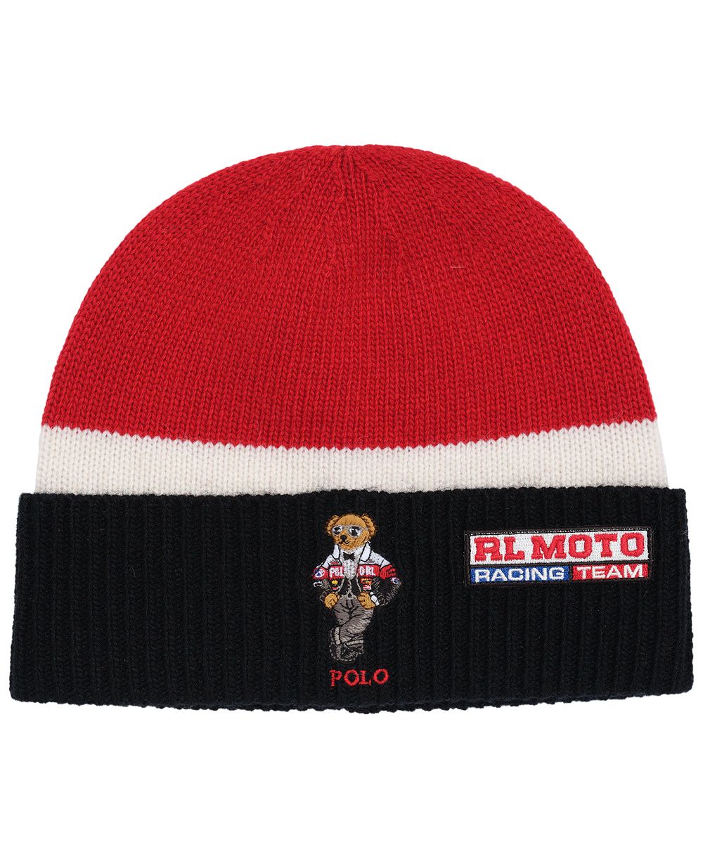 Мужская шапка-бини polo ralph laurens men's colorblock holiday bear