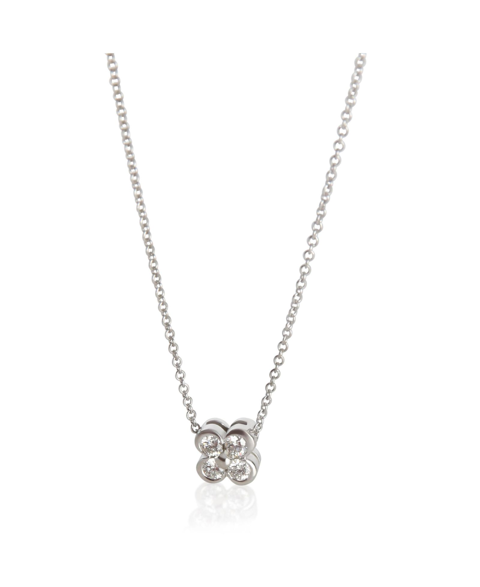 Б/у подвеска Tiffany & Co Platinum Diamond Lace из платины и бриллиантов