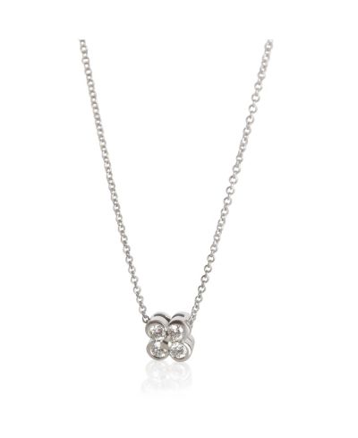 Б/у подвеска Tiffany & Co Platinum Diamond Lace из платины и бриллиантов