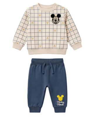 Disney Baby детский комплект из толстовки с длинным рукавом и джоггеров с Микки Маусом, 2 предмета