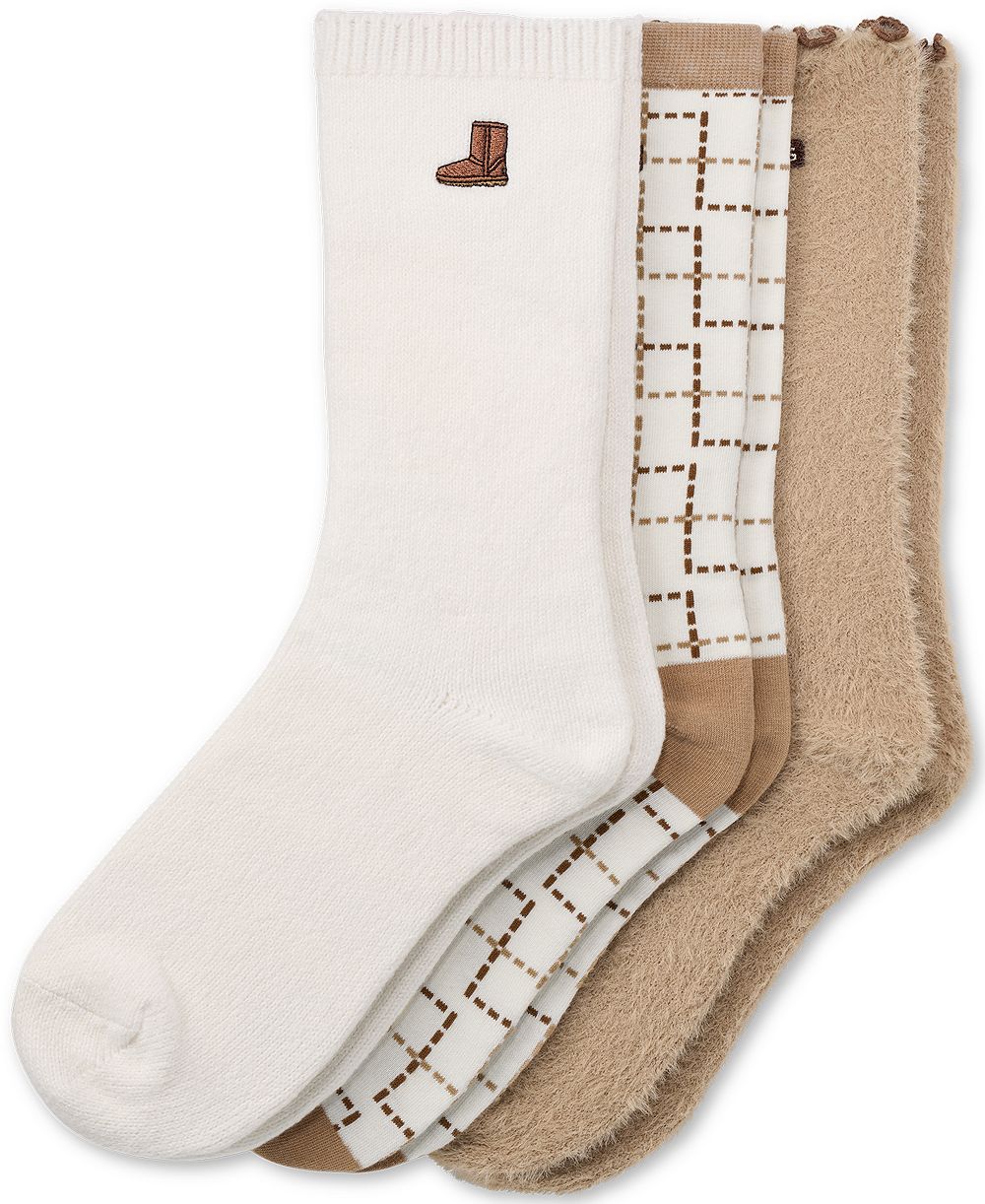 Женские носки UGG® Fuzzy Crew, 3 пары